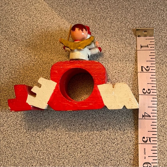 HP 🔥2 Vera Noel Snowman & Angel Wood Napkin Holders - Picture 5 of 8